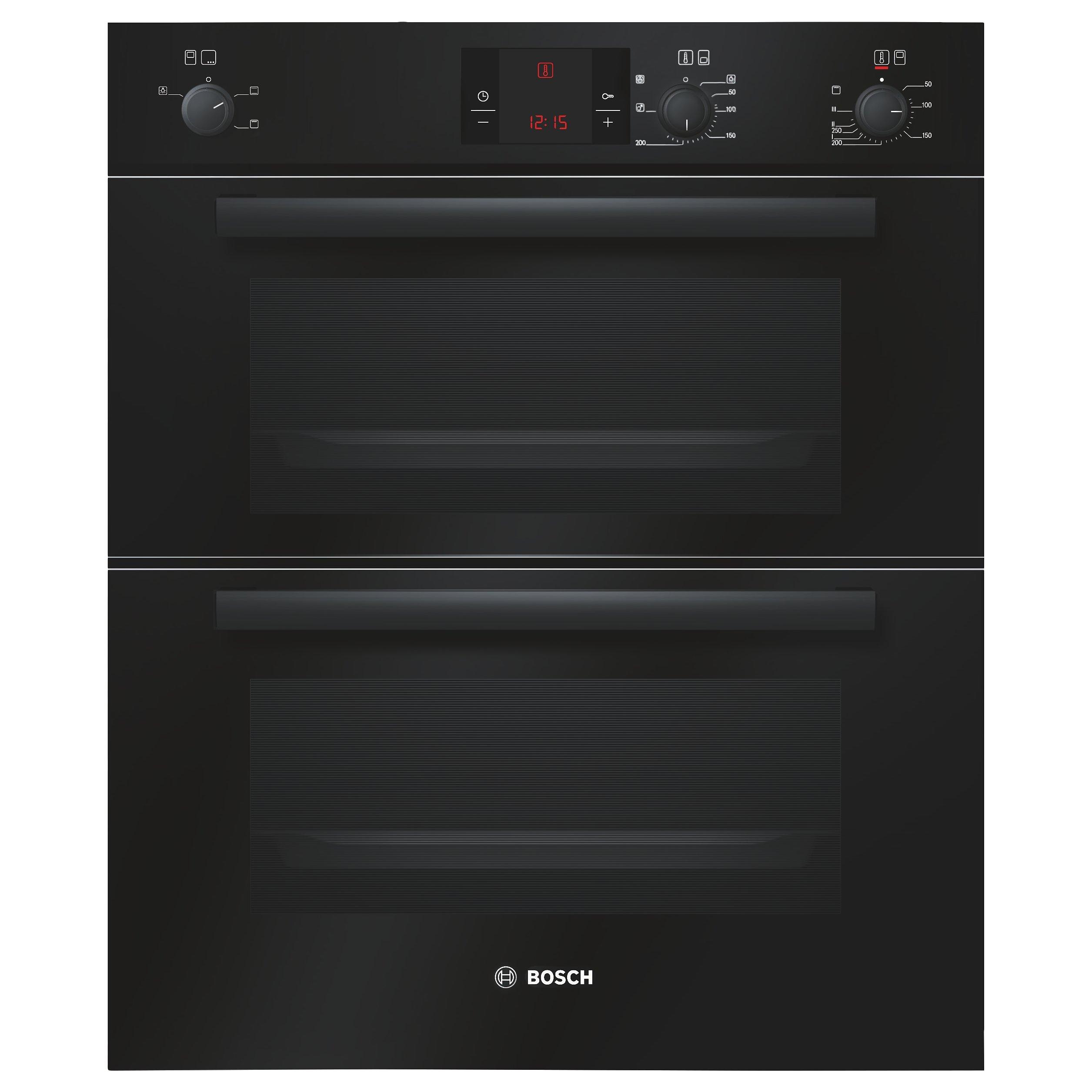 Bosch HBN13B261B Double Built-Under Electric Oven, Black