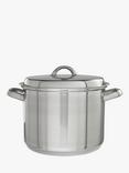 John Lewis Classic Stainless Steel Stockpot, 6.5L, 24cm