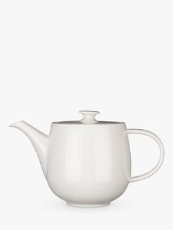 John Lewis Luna Fine China Teapot, 1.1L, Natural, Natural