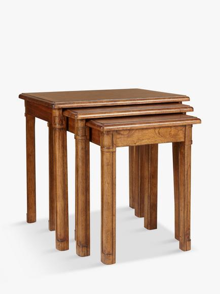 John Lewis Hemingway Nest of 3 Tables, Dark Stain