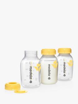 Medela Breastmilk Storage Bottle, Pack of 3, 150ml, 