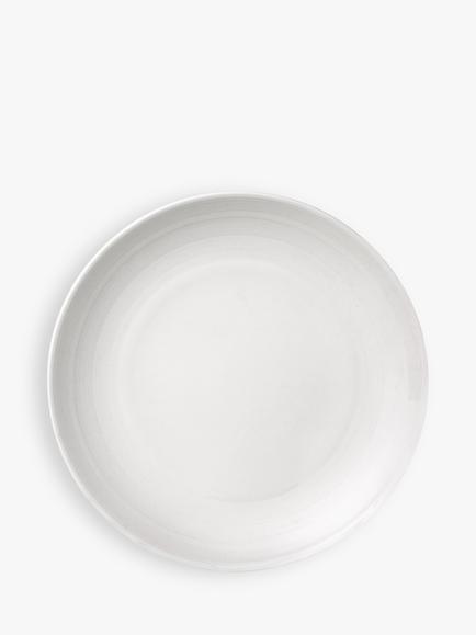 John Lewis Luna Fine China Tea Plate, Natural, 16cm, Natural