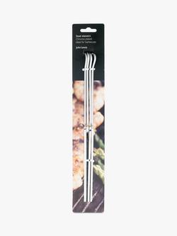 John Lewis Steel BBQ Skewers, Pack of 4 - view 2, 