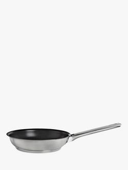 John Lewis Classic Stainless Steel Non-Stick Frying Pan, 20cm, Silver