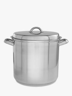 John Lewis Classic Stainless Steel Stockpot, 26cm, 11L