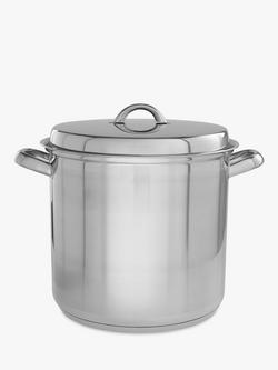 John Lewis Classic Stainless Steel Stockpot, Silver