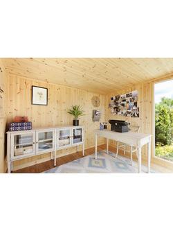 Crane Garden Buildings Scandinavian Redwood Garden Studio, 3 x 3m - view 2, Sage