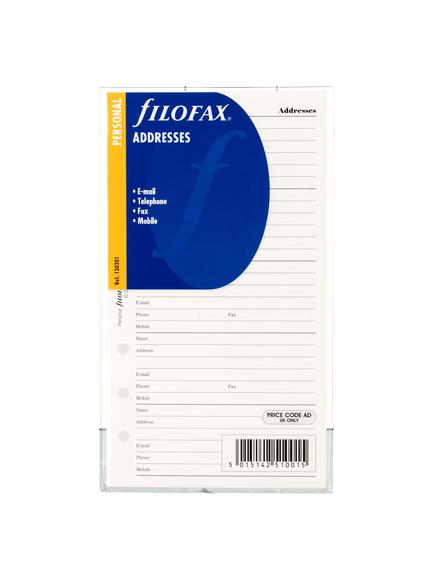 Filofax Contacts, Personal, 