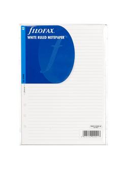 Filofax White Ruled Paper, A5, 