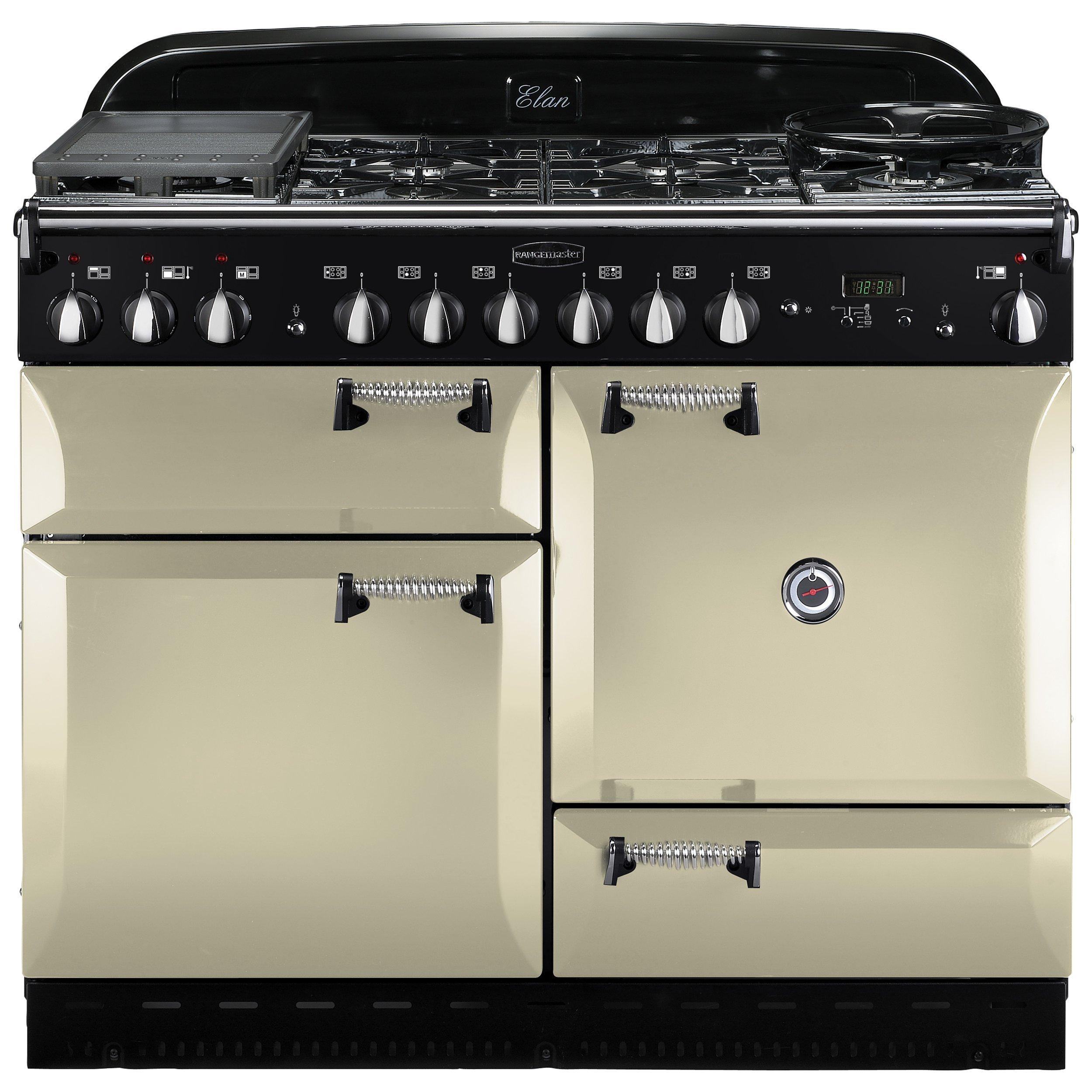 Rangemaster Elan 110 Dual Fuel Cooker, Cream