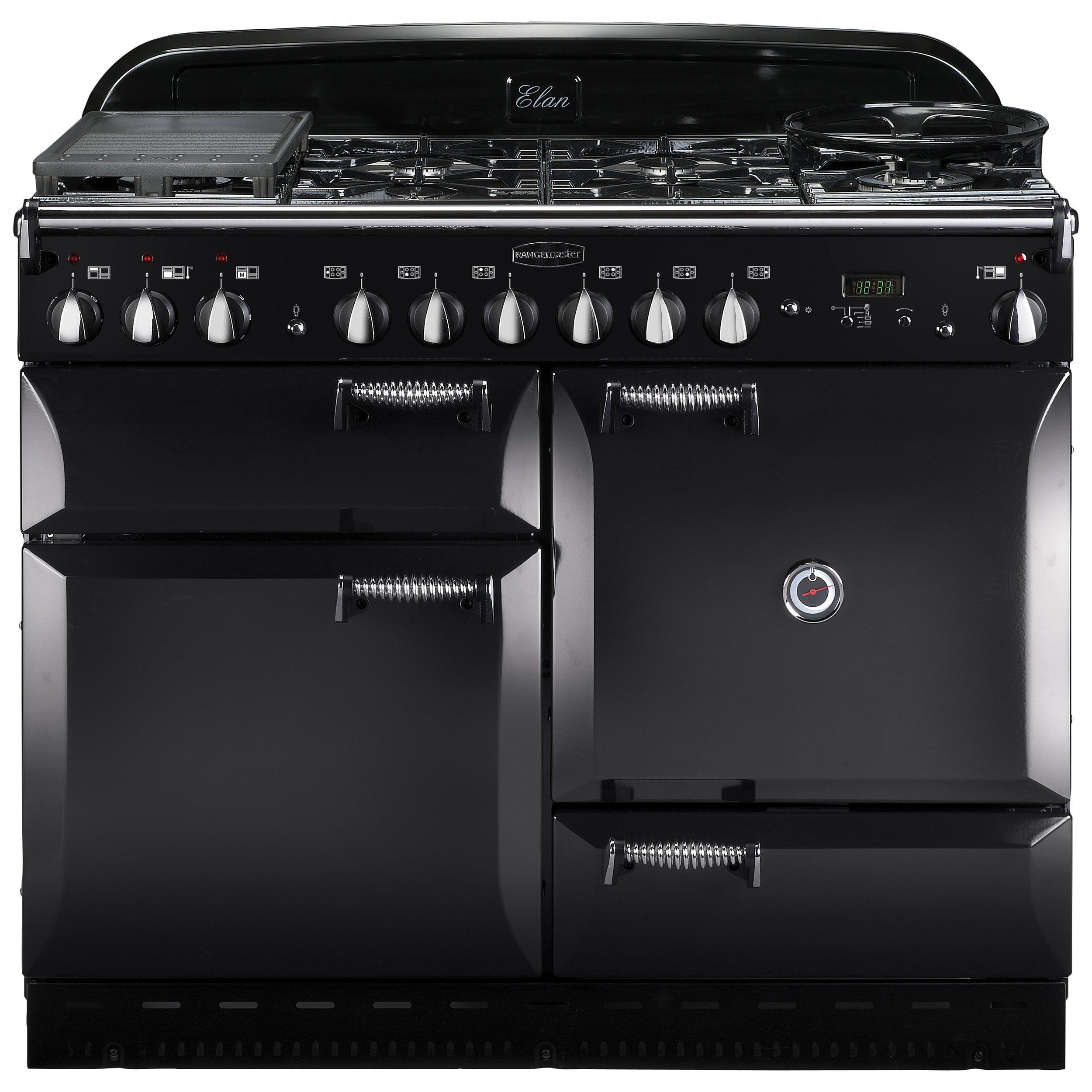 Rangemaster Elan 110 Dual Fuel Cooker, Black