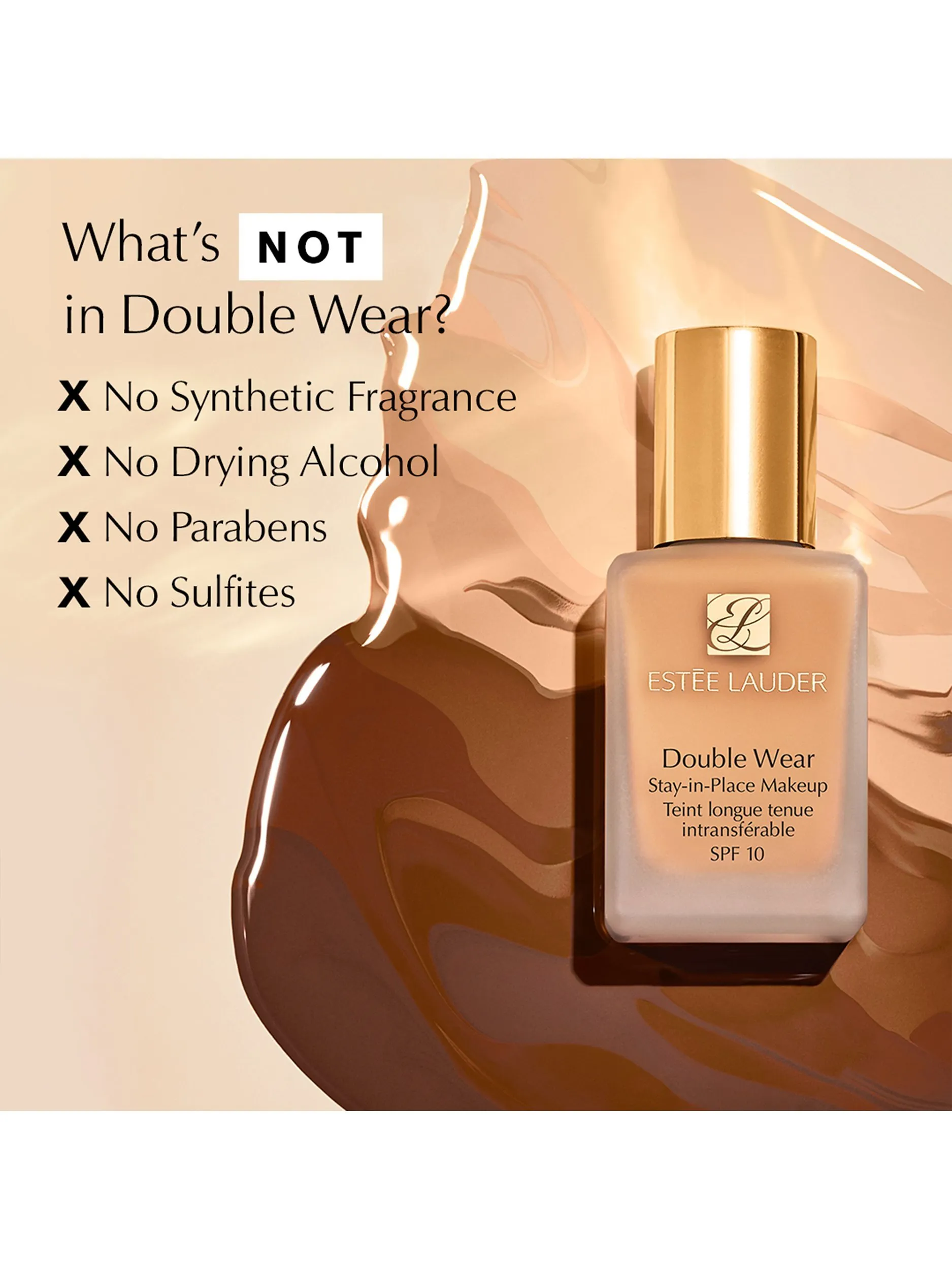 ESTÉE LAUDER DOUBLE WEAR SHEER MATTE Foundation SPF20 – 4N1 Shell Beige, 30 Ml