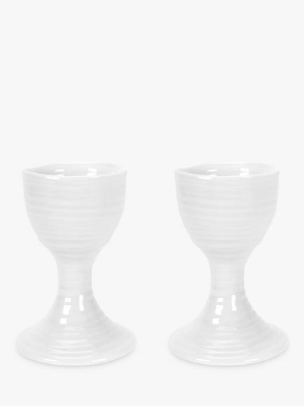 Sophie Conran for Portmeirion Set of 2 Egg Cups, White, White