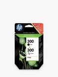 HP 300 Black & Tri-Colour Original Ink Cartridges, Pack of 2