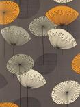 Sanderson Dandelion Clocks Wallpaper, Slate, Dopwda103