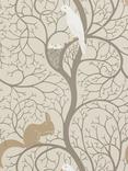 Sanderson Squirrel & Dove Wallpaper
