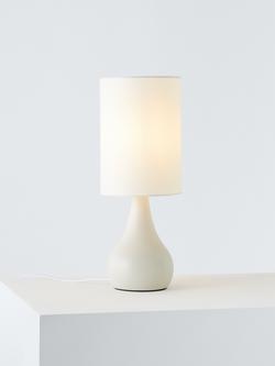 John Lewis Kristy Touch Table Lamp, White
