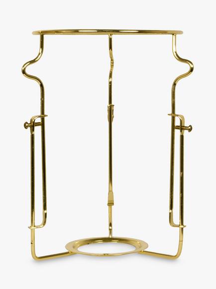John Lewis Adjustable Shade Carrier, Brass, ES Fitting, 