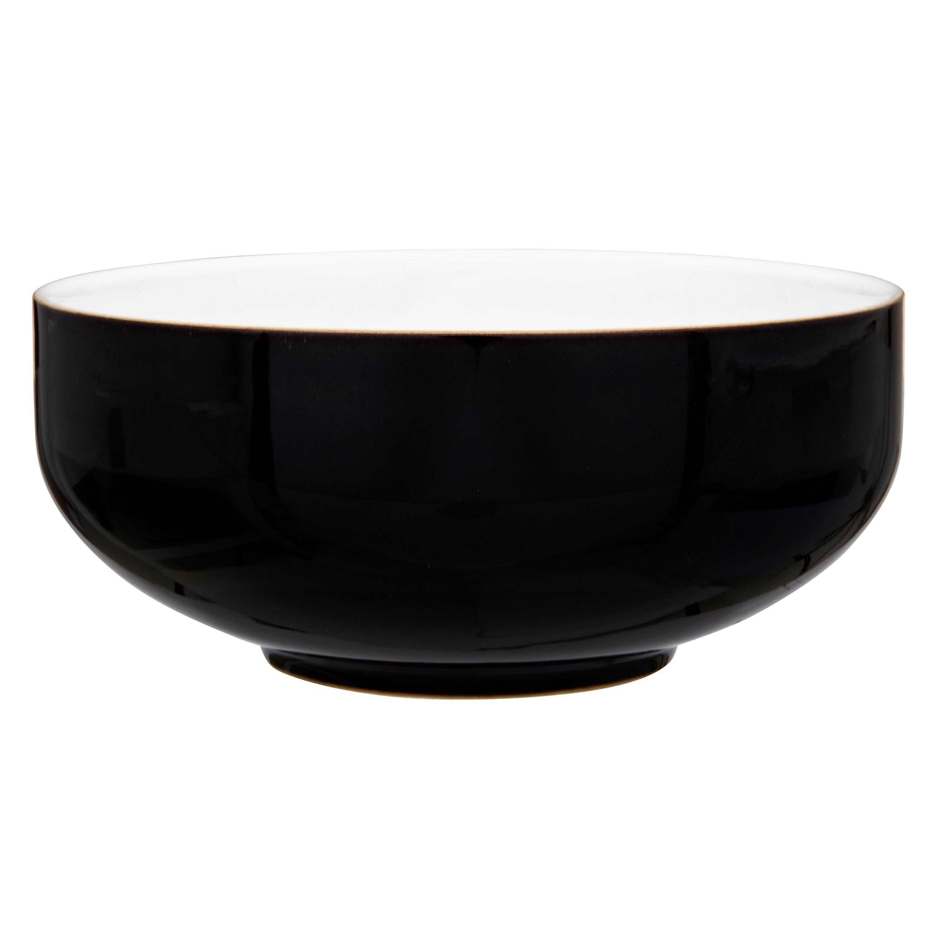 Denby Jet Soup/Cereal Bowl, Black, Dia.15.5cm