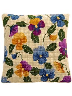 Cleopatra's Needle Pansy Pillow Tapestry Kit, 