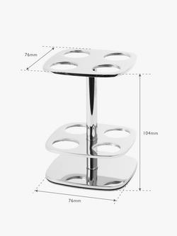 Robert Welch Burford Toothbrush Holder - view 2, Silver