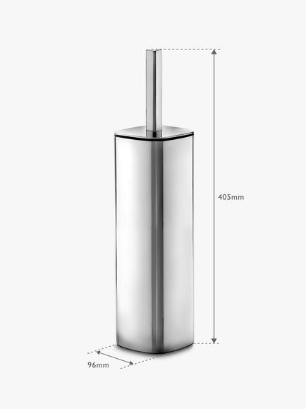 Robert Welch Burford Toilet Brush and Holder - view 2, Stainless Steal