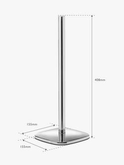 Robert Welch Burford Toilet Roll Holder - view 2, Silver