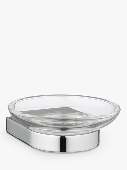 John Lewis Opus Soap Dish and Holder, Silver