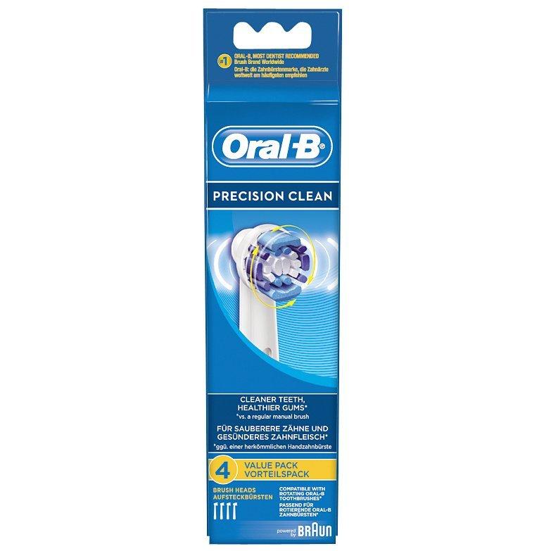 Braun Oral-B Precision Clean Toothbrush Refills, EB20-4, Pack of 4
