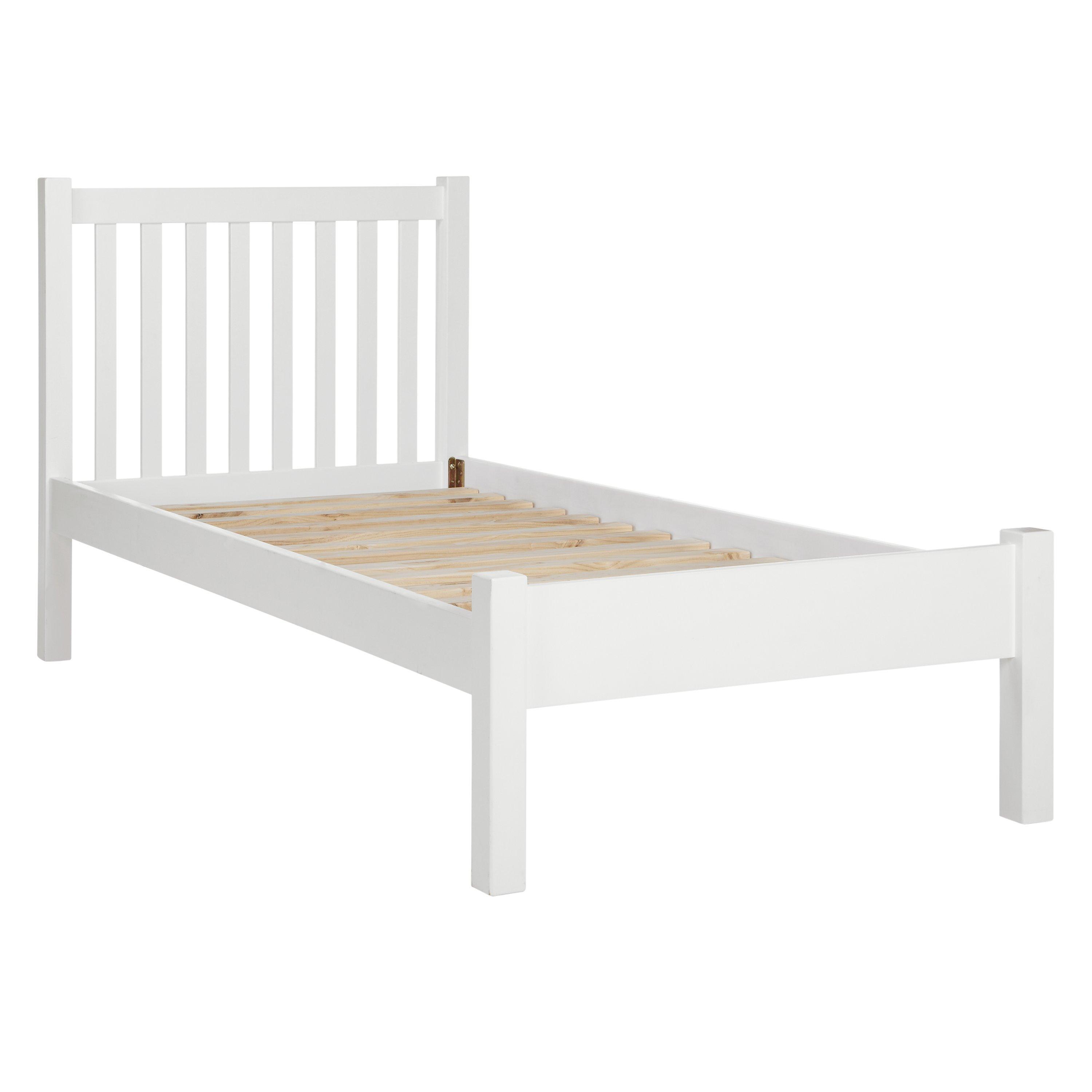 John Lewis & Partners Wilton Bedstead, White, Single