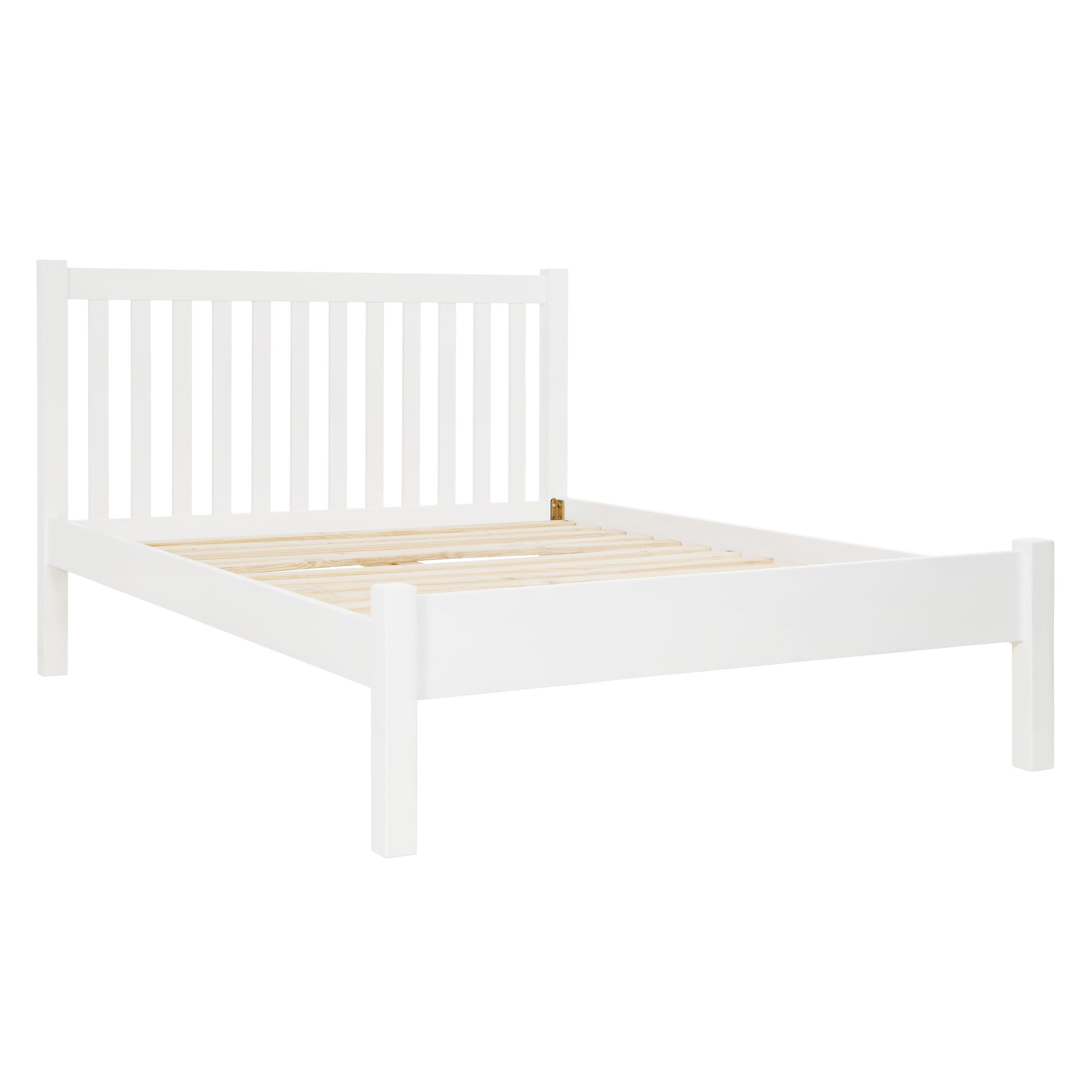John Lewis & Partners Wilton Bed Frame, Double, White