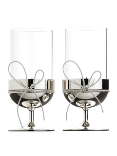 Vera Wang Love Knots Tealight Holders, Set of 2