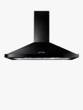 Rangemaster LEIHDC110BC Chimney Cooker Hood, Black