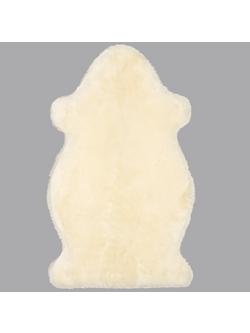 John Lewis Sheepskin Baby Comforter, Ivory - view 2, Natural