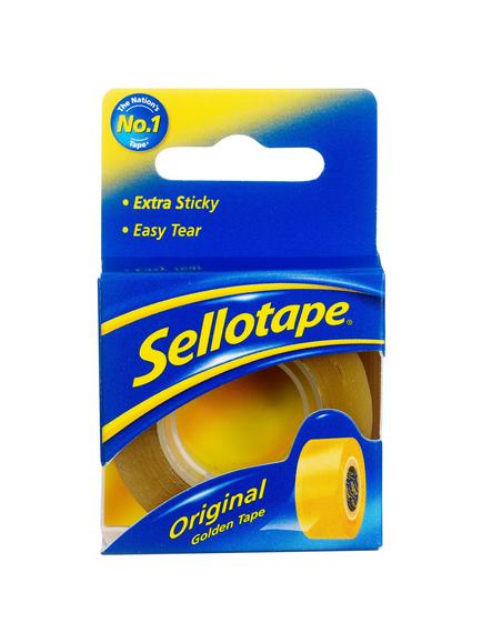 Sellotape Original Golden Tape, W1.8cm x L25m, 