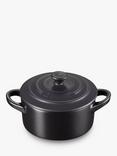 Le Creuset Stoneware Petite Round Casserole, Satin Black