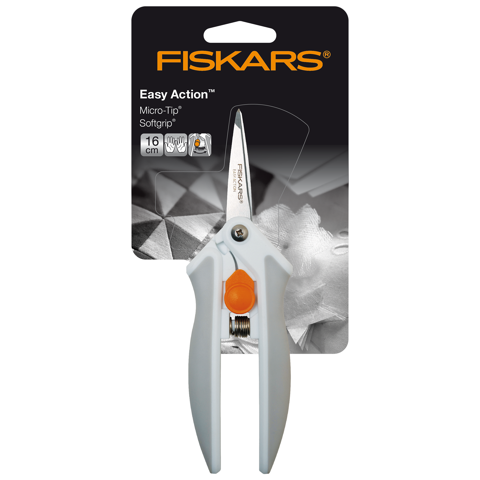 Fiskars Softouch® Spring Action - Micro-Tip™ Scissors, 16cm
