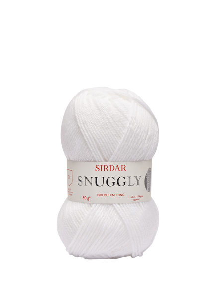 Sirdar Snuggly DK Knitting Yarn, 50g, White
