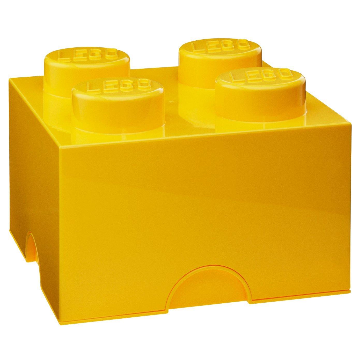 LEGO 4 Stud Storage Brick, Yellow