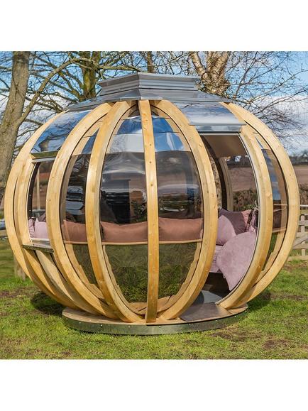 Ornate Garden Deluxe Summer House Garden Pod, Natural