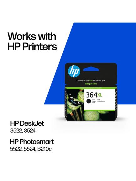 HP 364 XL Black Original Ink Cartridge, Single - view 2, Black