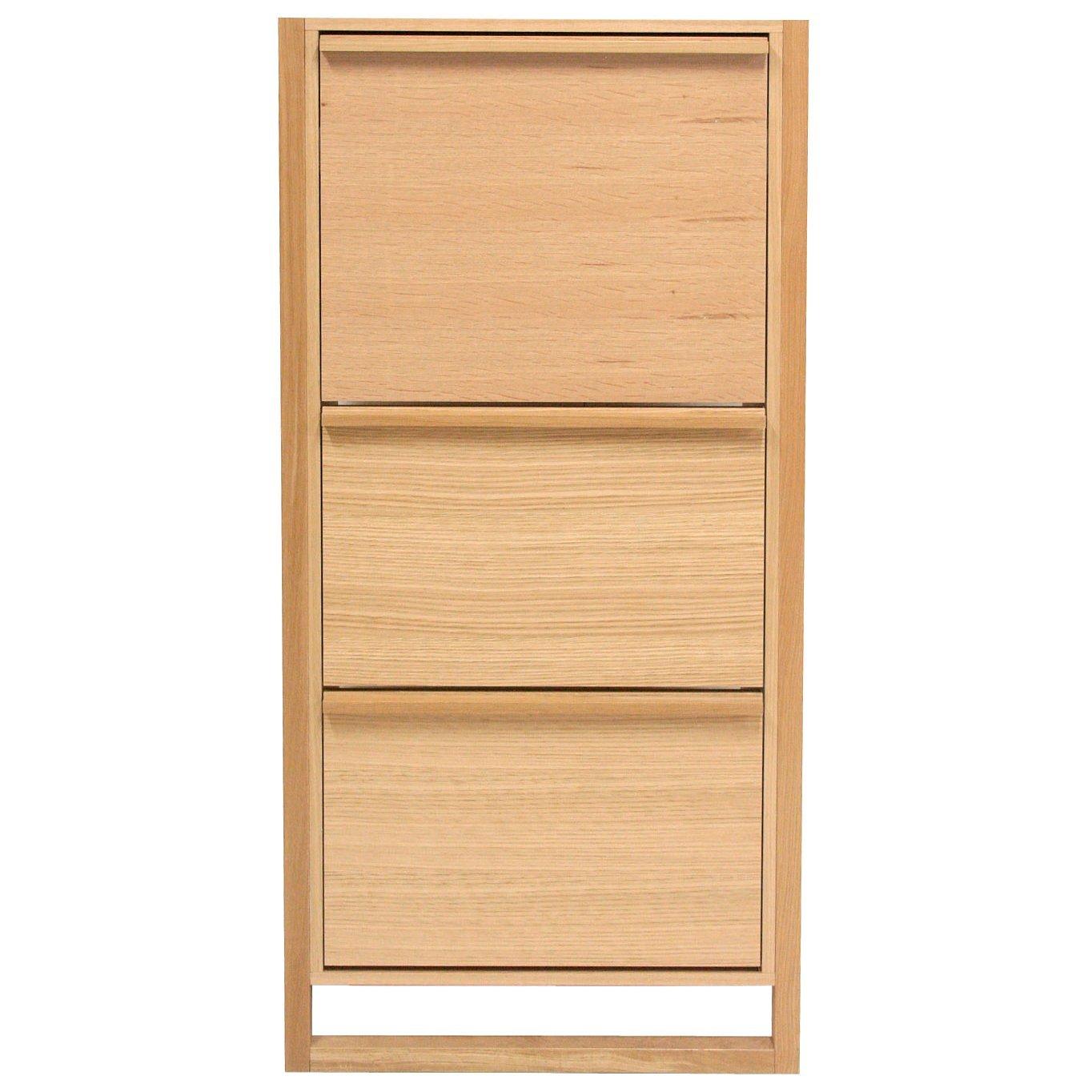 John Lewis Partners Tall Shoe Storage Cabinet Oak