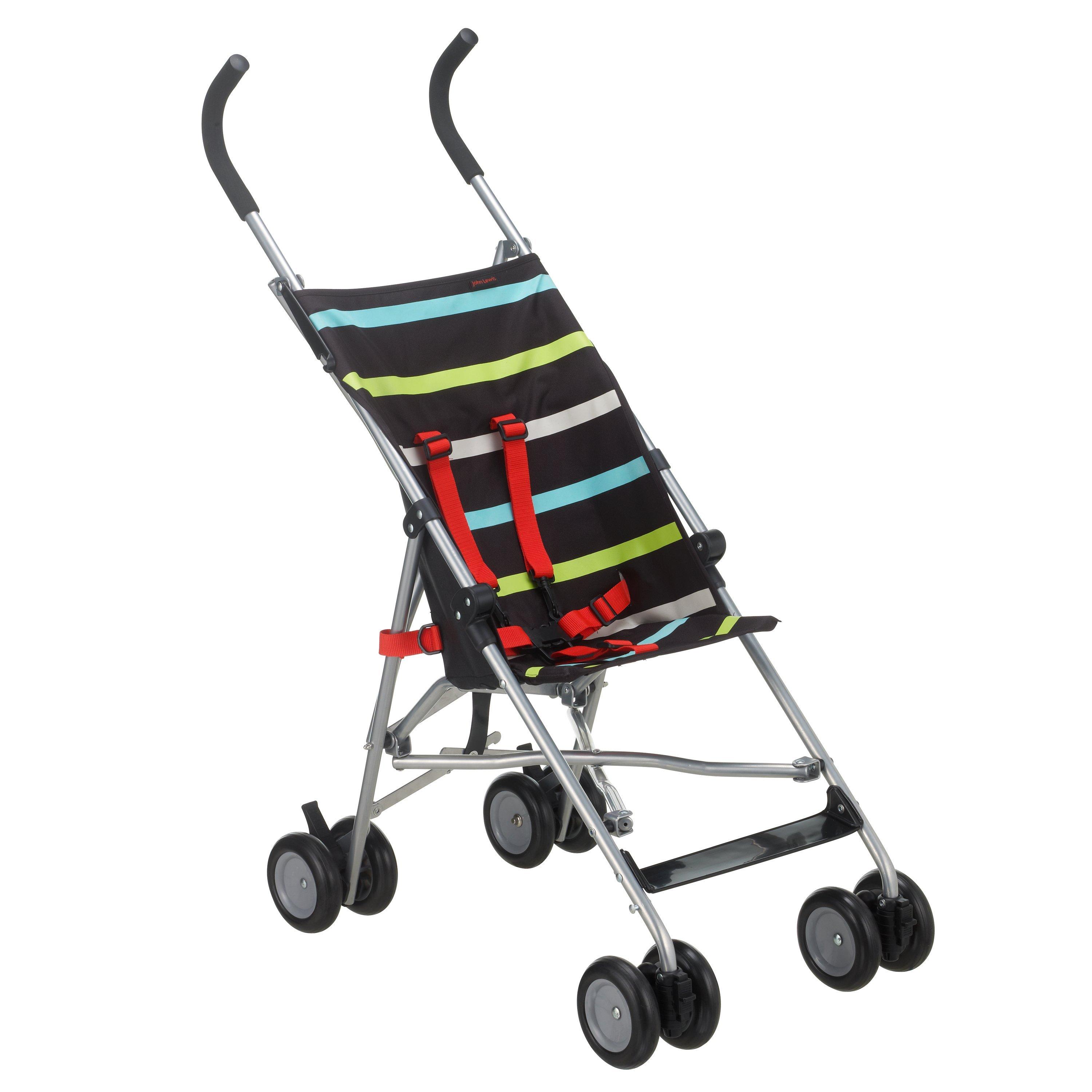John Lewis & Partners Striped Travel Stroller, Multicoloured