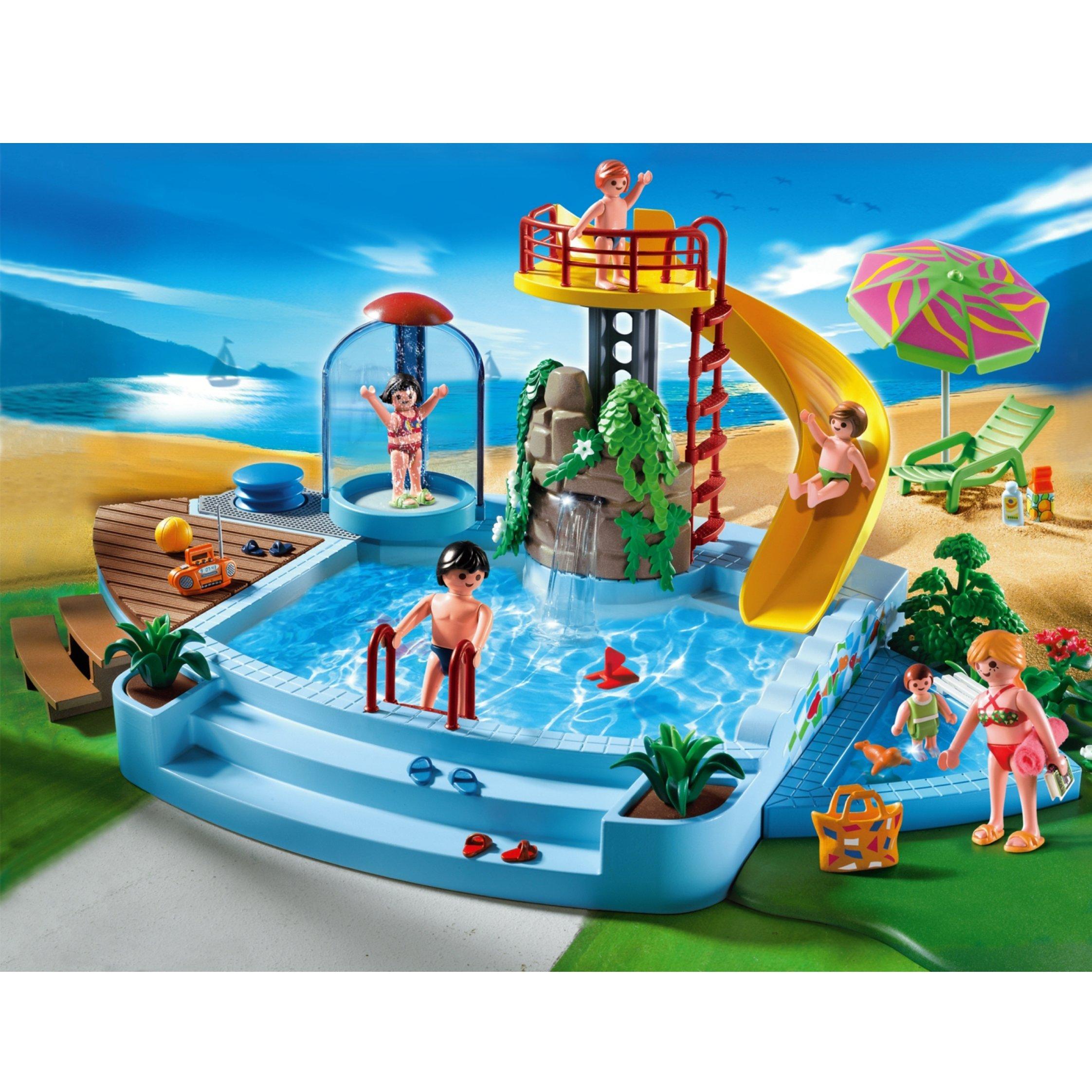 Playmobil Summer Fun Pool and Water Slide