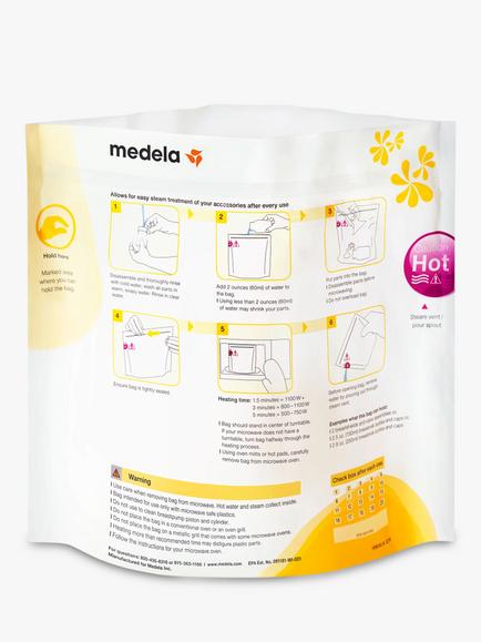 Medela Quick, Clean Microwave Bags, Pack of 5 - view 2, 