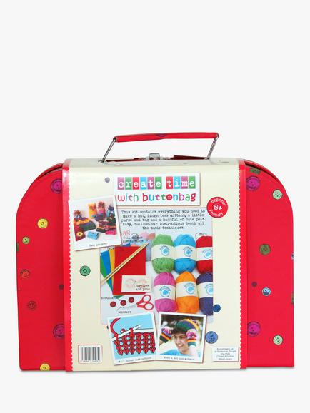 Buttonbag Knitting Kit - view 2, Red