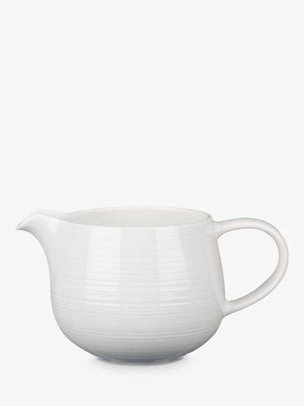 John Lewis Luna Fine China Sauce Boat, Natural, Natural