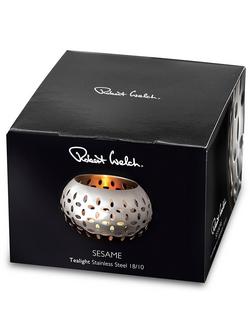 Robert Welch Sesame Tealight - view 2, Silver