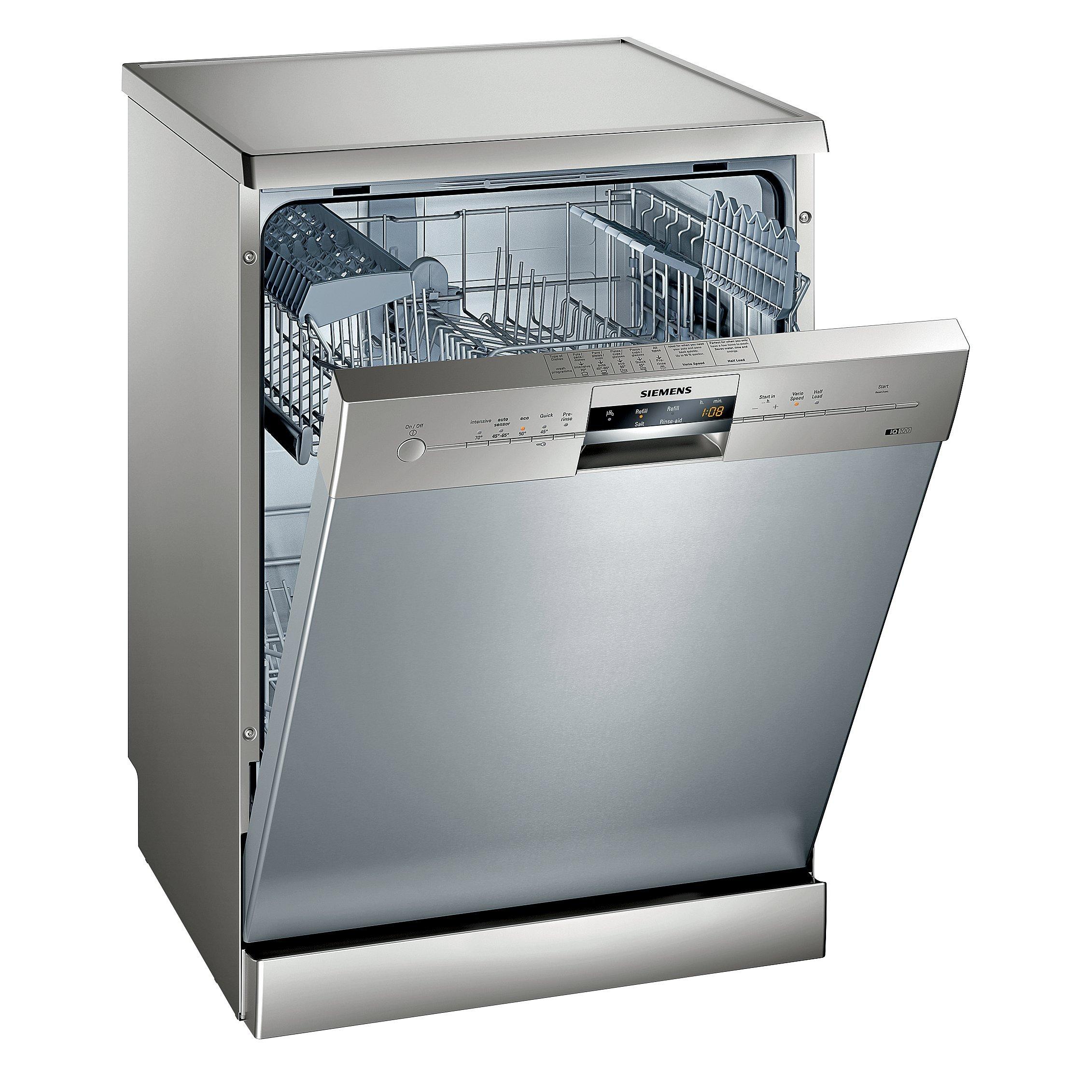 Siemens SN25M831GB Freestanding Dishwasher, Stainless Steel