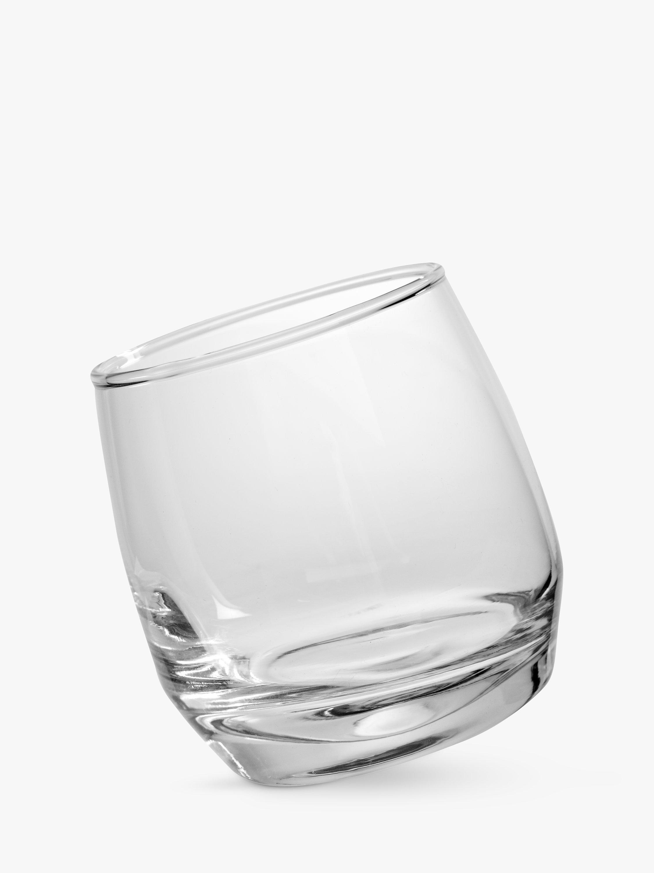 Sagaform Round Bottom Whisky Glasses, Set of 6, Clear